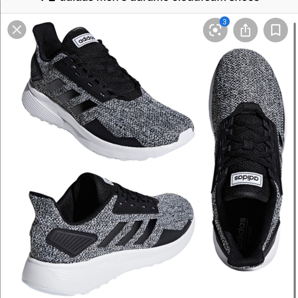 New adidas Mens Duramo cloudfoam running shoes